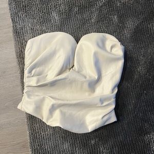 Fog Plunge Vegan Leather Corset